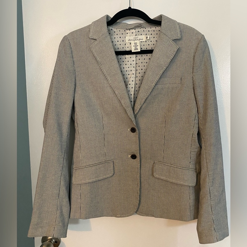 H&M striped blazer